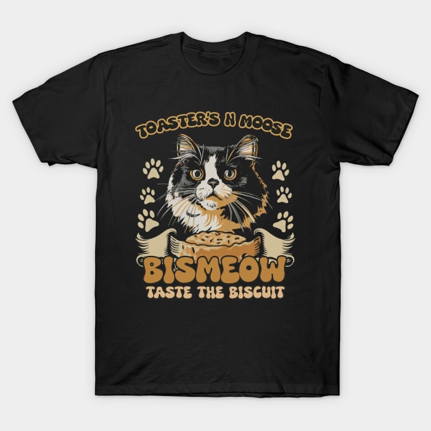 Bismeow - Taste The Biscuit T-Shirt by Aldrvnd